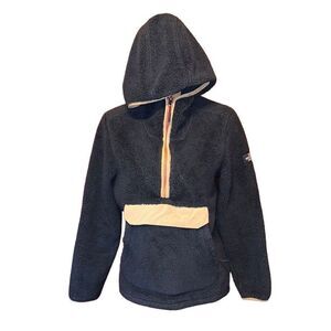 The North Face Women's Campshire 1/4 Zip Deep Pile Sherpa Fleece Size L Navy
